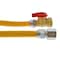 Jones Stephens 5/8" OD (1/2" ID) Gas Connector, 1/2" MIP x 1/2" FIP Ball Valve x 18" G71215 - alternate 1